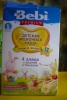 Детсккя молочная каша Bebi Premium 4 злака с вишней и бананом с 12 месяцев