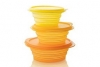 Складные ярко-желтые контейнеры для пищевых продуктов Tupperware
