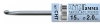 Крючок для вязания Гамма CHT металлический 15 см, 2.0 мм