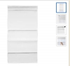 Римская штора белая Ikea Рингблумма 60х160 см