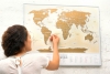 Скретч-карта мира Travel Map Gold, Артемий Лебедев
