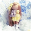 Текстильная кукла "Снежка"