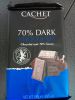Темный шоколад Cachet Extra dark 70%.