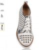 Туфли женские бело-серебрянные Foletti 1025СЕР из натуральной кожи (2100016830597)
