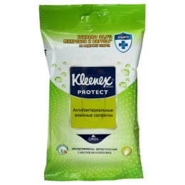 Антибактериальные влажные салфетки Kleenex Protect