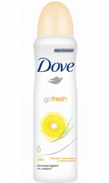 Антиперспирант аэрозоль Dove go fresh, грейпфрут и лемонграсс