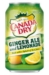 Газированный напиток Canada Dry ginger ale & lemonade