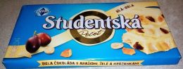 Белый шоколад с арахисом, желе и изюмом "Studentska Pecet" Orion