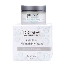 Безжировой увлажняющий крем с экстрактами огурца и дуналиеллы Dr. Sea Oil-Free Moisturizing Cream