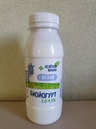 Биойогурт "Зеленая линия" из козьего молока 3,0-4,5%