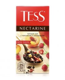 Чай черный в пакетиках Tess Nectarine с персиком и земляникой