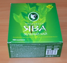 Чай китайский зеленый байховый "Принцесса Ява" в пакетиках