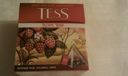 Чай "Tess" Berry bar Черный чай, малина, мята