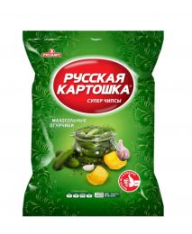 Чипсы картофельные "Русская картошка" Малосольные огурцы