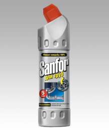Чистящее средство для труб Sanfor 5 минут