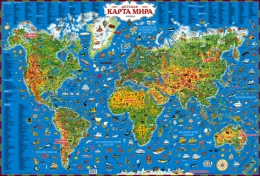 Детская карта мира издательство АСТ