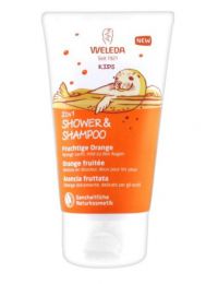 Детский шампунь-гель Weleda 2 in 1 Shower & shampoo "Апельсин" для волос и тела