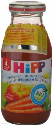 Детский сок Hipp яблочно-морковный