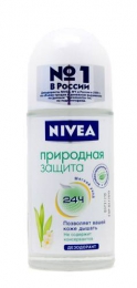 Дезодорант Nivea "Природная защита" шариковый