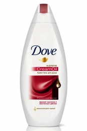 Крем для душа Dove "Роскошный бархат" с ароматом мускуса и восточных цветов