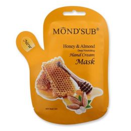 Глубоко увлажняющая маска для рук Mond'Sub  "Мёд и миндаль"