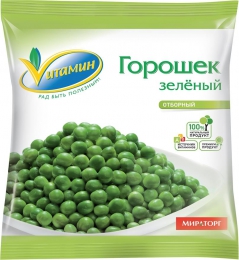 Горошек зелёный отборный замороженный Vитамин "Мираторг"