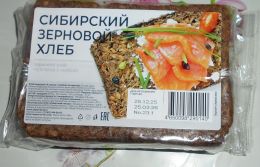 Хлеб «6 злаков с полбой» зерновой «Сибирский пекарь»