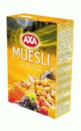 Хрустящие медовые с фруктами и орехами Muesli Axa