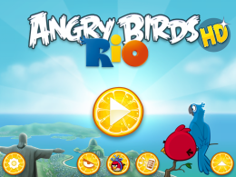 Игра Angry Birds HD Rio для iPad