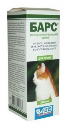 Инсектоакарицидный спрей для кошек АВЗ "Барс"