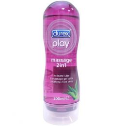 Интимный гель-смазка Durex Play Massage 2 in 1 aloe vera