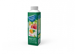 Йогурт натуральный "Большая кружка" Персик-абрикос