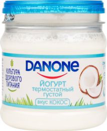 Йогурт термостатный густой Danone вкус кокос