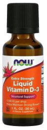 Капли NOW Extra Strength Liquid Vitamin D-3 1000 МЕ