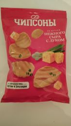 Картофельные чипсы «Чипсоны» со вкусом нежного сыра с луком