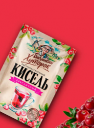 Кисель быстрорастворимый "Бабушкин хуторок" Брусничный