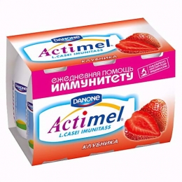 Кисломолочный продукт "Actimel" клубника