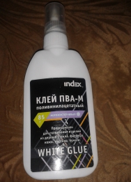 Клей ПВА-М поливинилацетатный морозоусточивый Index White Glue