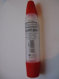 Клей жидкий с двумя аппликаторами Optima Liquid Glue