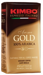 Кофе молотый "Kimbo" Espresso Italiano Aroma Gold