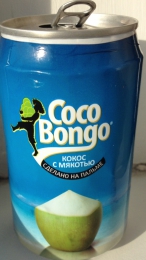 Кокосовый сок "Coco Bongo" с мякотью восстановленный с сахаром