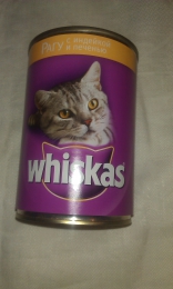 Консервы для кошек в банке Whiskas "Рагу с индейкой и печенью"