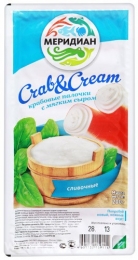 Крабовые палочки "Меридиан" Crab&Cream с мягким сыром, сливочные