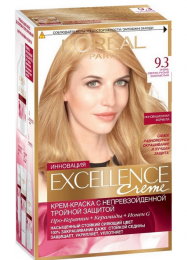Краска для волос L'Oreal Paris Excellence Creme, 9.3 "Очень светло-русый золотистый"