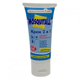 Крем "Mosquitall" 2 в 1 от 1 года от укусов комаров, мокрецов, москитов