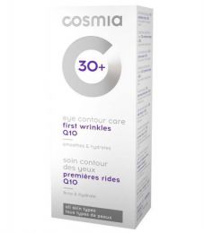 Крем для кожи вокруг глаз Cosmia 30+ для профилактики первых морщин с комплексом Q10