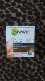 Крем для лица Garnier Skin Naturals "Защита от морщин" 35+ ночной уход