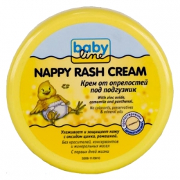 Крем от опрелостей под подгузник "Baby Line" Nappy Rash Cream с оксидом цинка и ромашкой