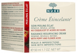 Крем пилинг и сияние Nuxe Creme Etincelante Radiance Resurfacing Cream with poppy and flower acids