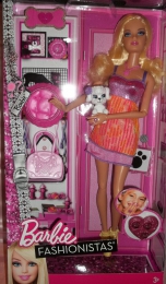 Кукла Barbie Fashionistas «Модная штучка» с собачкой